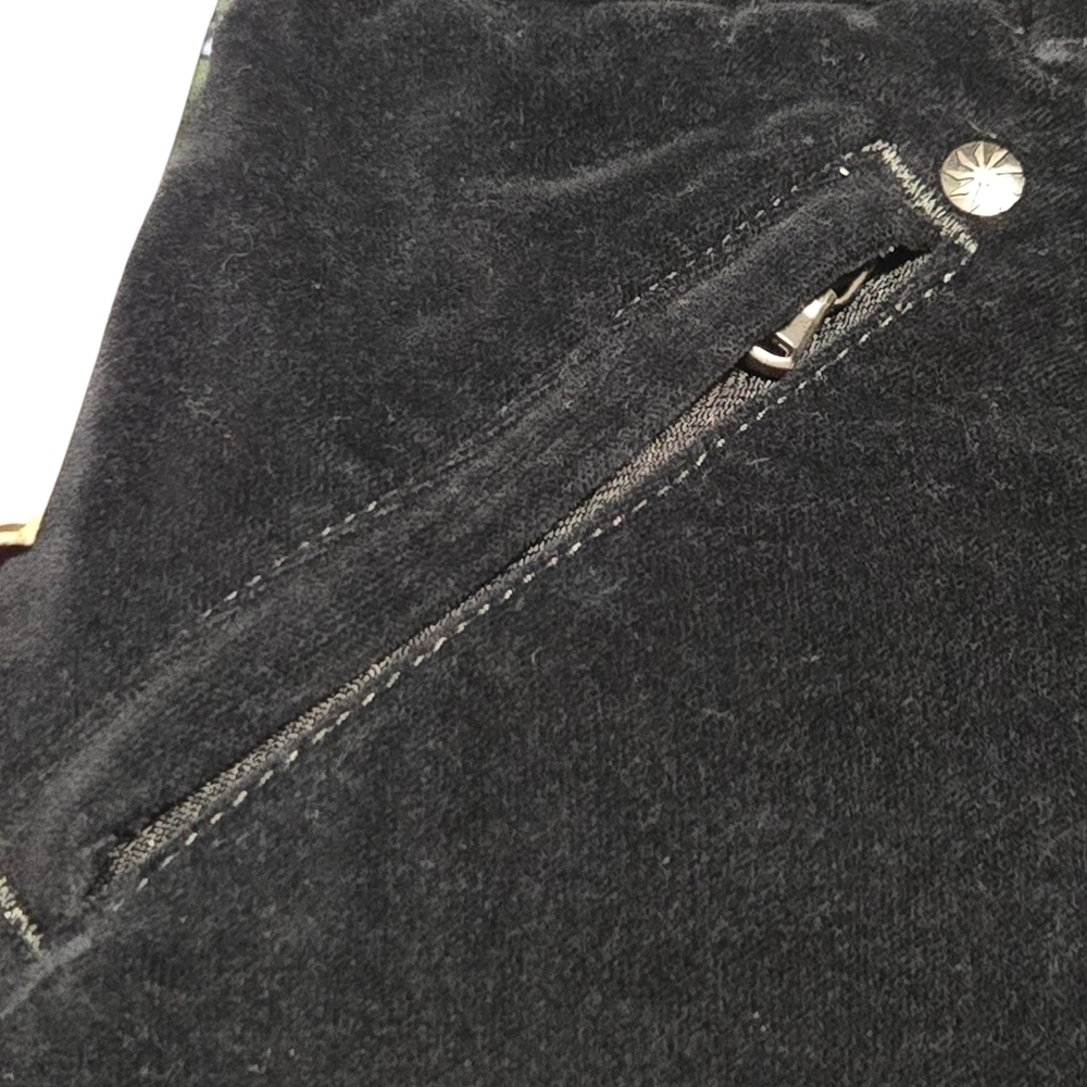 Athleta Womens Black Velvet Corduroy Mini Skirt Size 4 - Picture 3 of 12